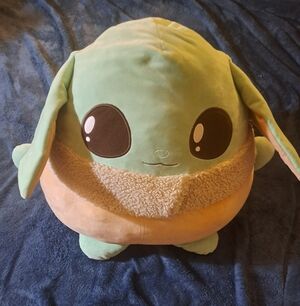 Star Wars Grogu Baby Yoda Giant XL 20x24 Inch Plush Toy Mattel Cuutopia